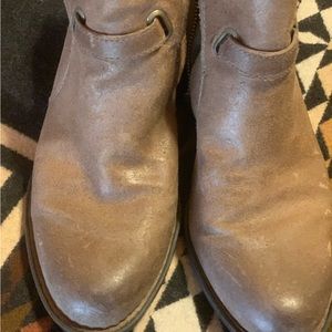 Brown women’s Born booties size 9M